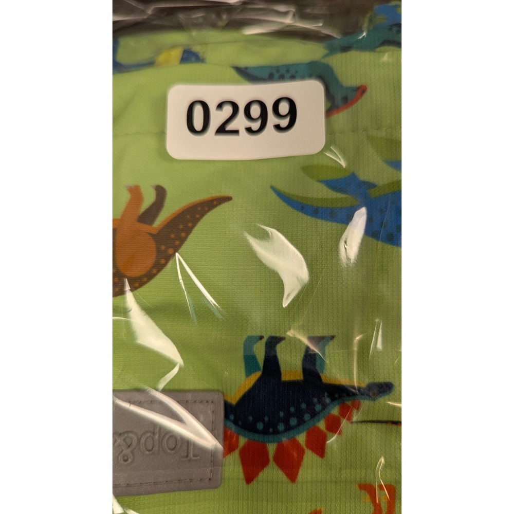 Topsky Kids Dinosaur Rain Jacket Green Hooded Windbreaker Waterproof Boys Girls - Picture 9 of 9